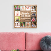 Best Nana Grandchildren 12 Photo Collage Canvas Afdruk (Insitu (Woonkamer))