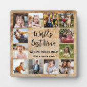 Best Nana Grandchildren 12 Photo Collage Fotoplaat (Voorkant)