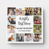 Best Nana Grandchildren 12 Photo Collage Fotoplaat (Voorkant)