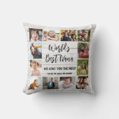 Best Nana Grandchildren 12 Photo Collage Kussen (Voorkant)