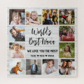 Best Nana Grandchildren 12 Photo Collage Legpuzzel (Verticaal)