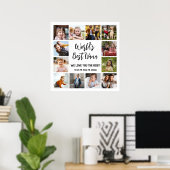 Best Nana Grandchildren 12 Photo Collage Poster (Thuiskantoor)