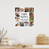 Best Nana Grandchildren 12 Photo Collage Poster (Keuken)