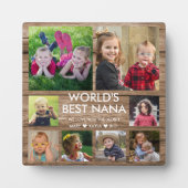 Best Nana Grandchildren 8 Photo Collage Fotoplaat (Voorkant)