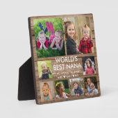 Best Nana Grandchildren 8 Photo Collage Fotoplaat (Voorkant)