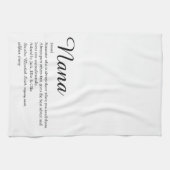 Best Nana, Grandma, Granny Definition Script Theedoek (Horizontaal)