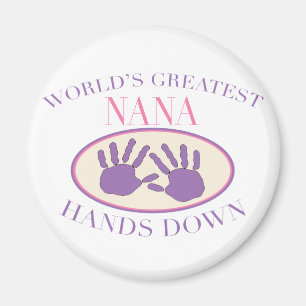 Best Nana Hands Down T-shirt Magneet