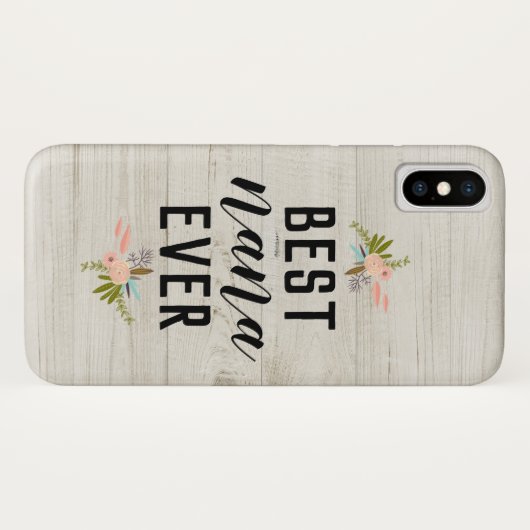 Best Nana Moederdag Floral Farmhouse | Case-Mate iPhone Case (Achterkant (horizontaal))