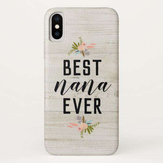 Best Nana Moederdag Floral Farmhouse | Case-Mate iPhone Case (Achterkant)
