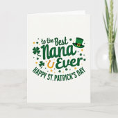 Best Nana St Patricks Day Card Kaart (Voorkant)
