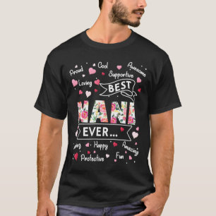 Best Nani Ever First Time Grandma Moederdag T-shirt