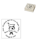 Best Nanna Ever Milking Goat Return Address Rubberstempel (Gestempeld)