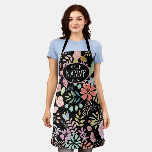 Best Nanny Ever Grandmoeder Apron Schort (Gedragen)