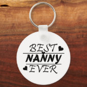 Best Nanny Ever Sleutelhanger (Voorkant)