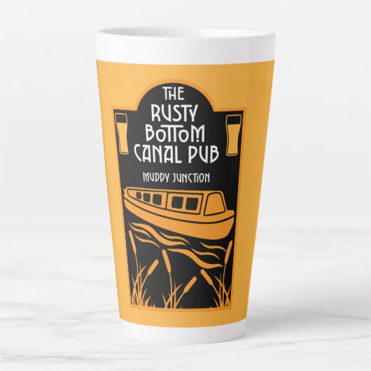 Best Narrowboot Pubs Latte Mok (Voorkant)