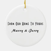 Best Neighbours-editie Keramisch Ornament (Achterkant)