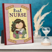 Best Neurse cartoon plaque Fotoplaat (Zijkant)