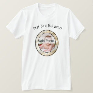 Best New dad Father Family Photo Lijst T-shirt