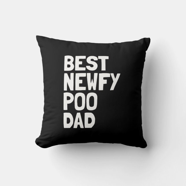Best Newfypoo Dad Dog Gift Kussen (Voorkant)