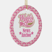 Best News Anchor Gift Ornament ter wereld (Rechts)