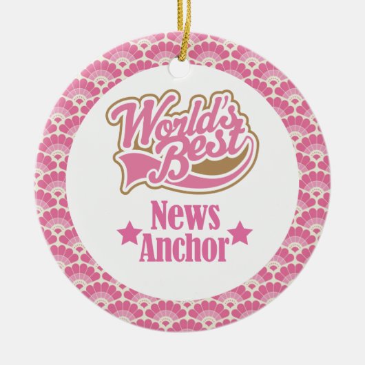 Best News Anchor Gift Ornament ter wereld (Voorkant)