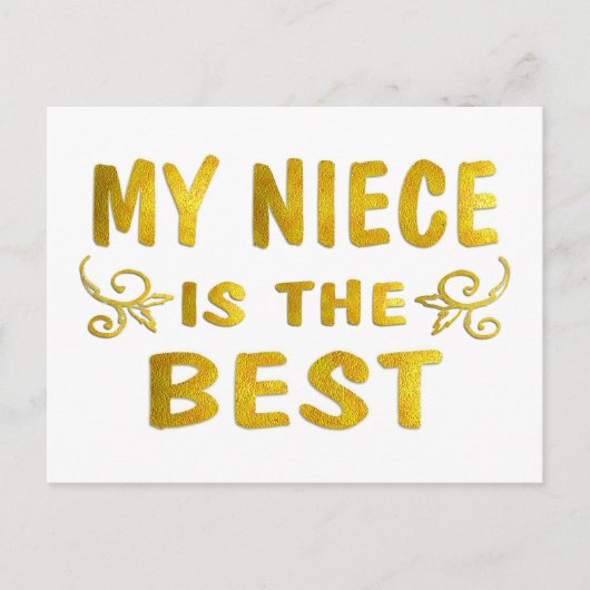 Best Niece Briefkaart (Voorkant)