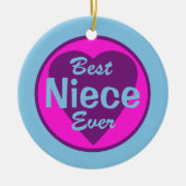 Best Niece Ever Personalized Ornament (Voorkant)