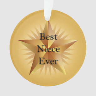 Best Niece Ever Star Ornament