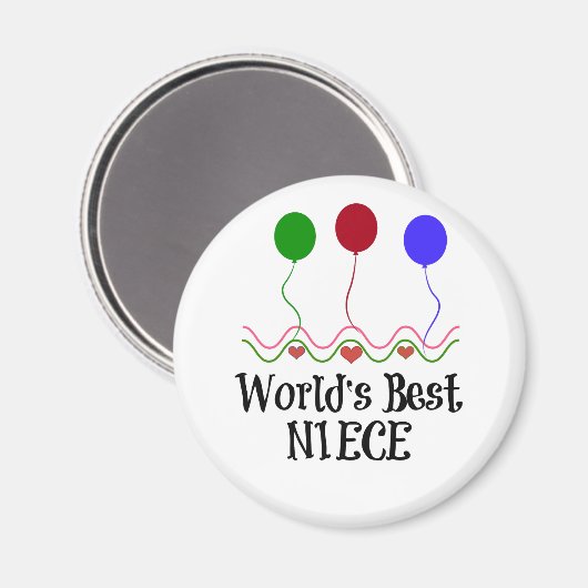 Best Niece ter wereld Magneet (Voorkant / Achterkant)