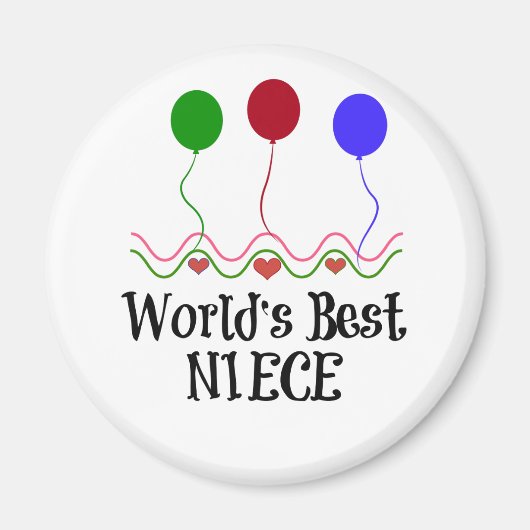 Best Niece ter wereld Magneet (Voorkant)