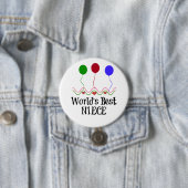 Best Niece ter wereld Ronde Button 7,6 Cm (In situ)