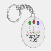 Best Niece ter wereld Sleutelhanger (Voorkant Links)