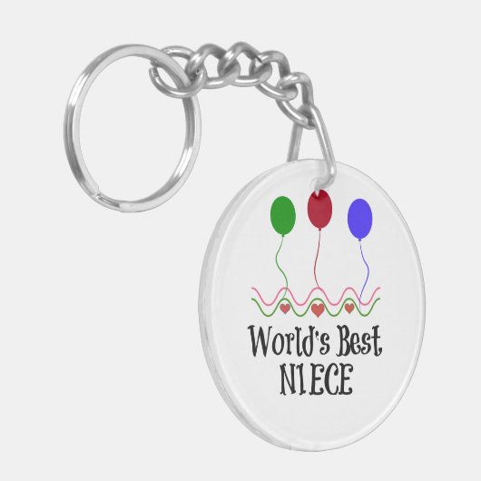 Best Niece ter wereld Sleutelhanger (Voorkant Links)