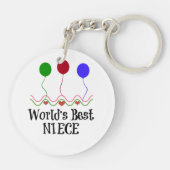 Best Niece ter wereld Sleutelhanger (Achterkant)