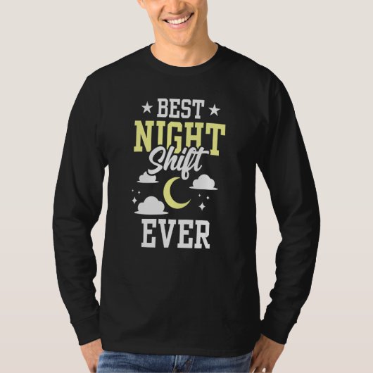 Best Night Shift Server Worker Job Colleague T-shirt (Voorkant)
