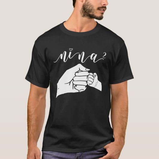 Best Nina Ever Auntie Designs T-shirt (Voorkant)