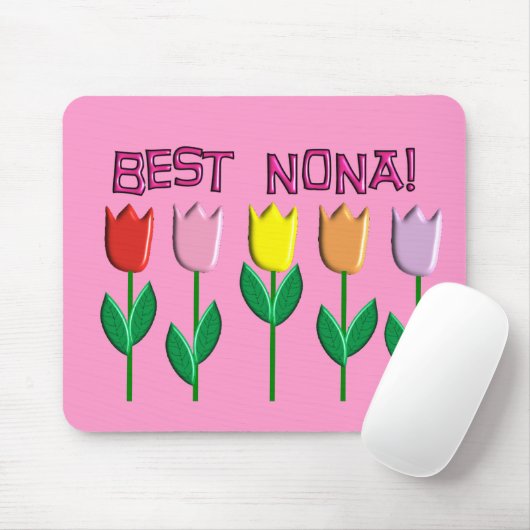 Best Nona Tulips Design Muismat (Met muis)