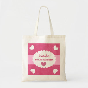 Best NONNA Custom Name Grandmoeder Gift ter wereld Tote Bag