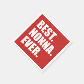 Best Nonna Ever Italiaans grootmoeder Servetten (Hoek)