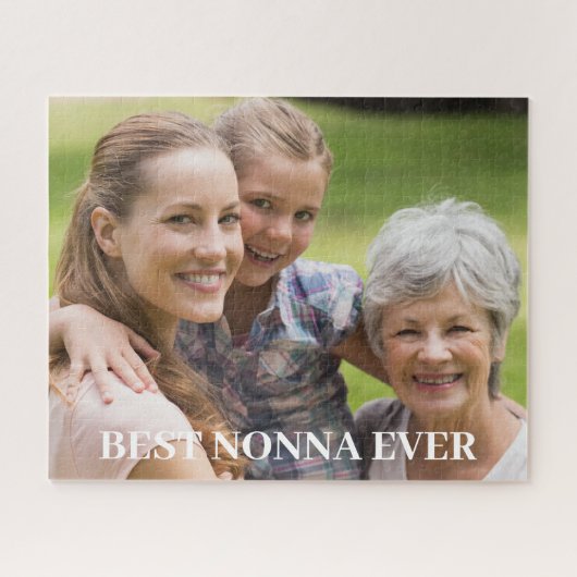 Best Nonna Grandmoeder Photo Puzzle Legpuzzel (Horizontaal)