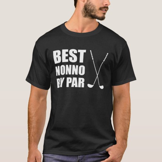 Best Nonno By Par Italian Grandpa Golfer Pun T-shirt (Voorkant)