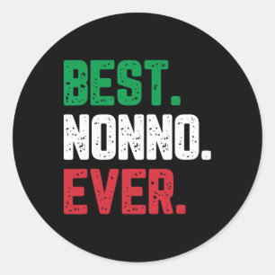 Best Nonno Ever Family Funny Cool Ronde Sticker