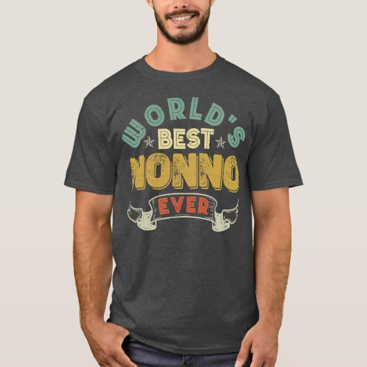Best Nonno Ever Funny Italiaanse opa T-shirt (Voorkant)