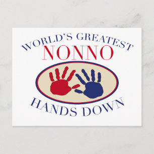 Best Nonno Hands Down Briefkaart