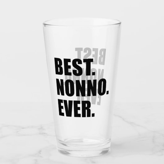 Best Nonno ooit Italiaanse grootvader Glas (Voorkant)