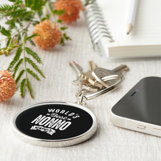 Best Nonno ter wereld Sleutelhanger (Zijkant)