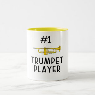 Best Number 1 Trumpet Player Tweekleurige Koffiemok