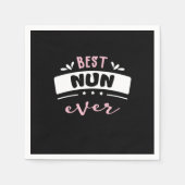 Best Nun Ever Gift Idea Servet (Voorkant)