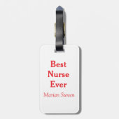 Best nurse ever medical professional paramedical d bagagelabel (Achterkant verticaal)