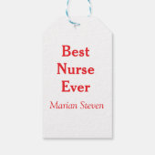 Best nurse ever medical professional paramedical d cadeaulabel (Achterkant)